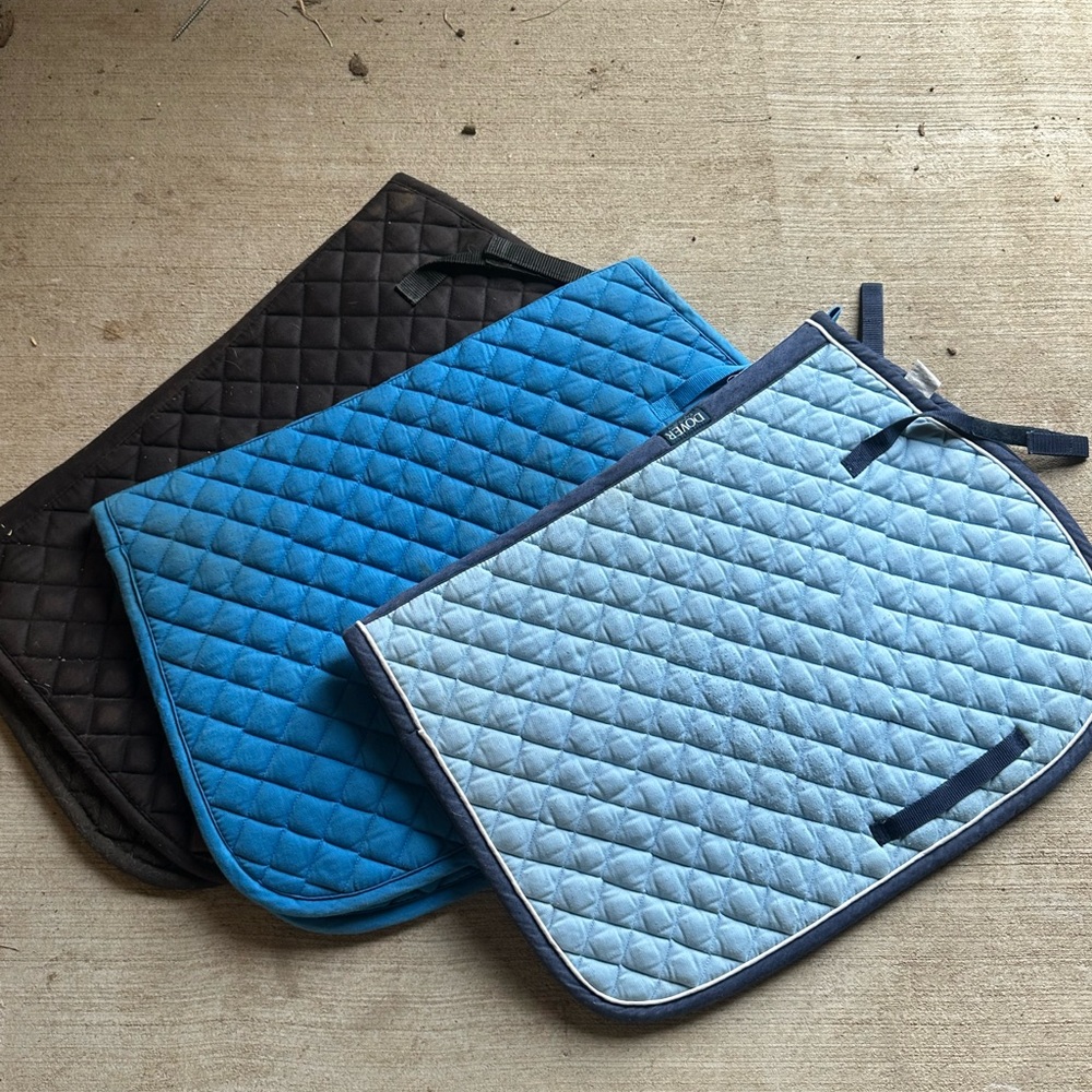 dover saddlery saddle pad lot!